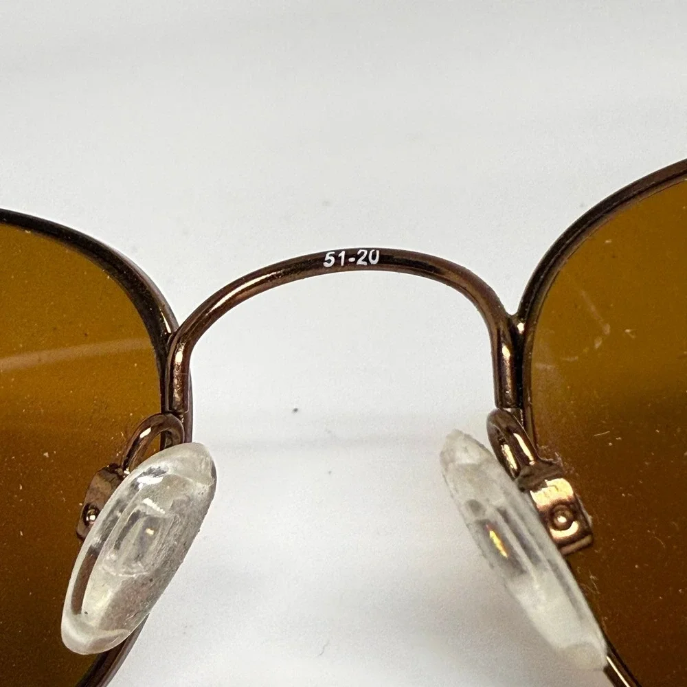MM5008 BR Brown Oval Metal Sunglasses Tortoise Arms 51-20-140‎